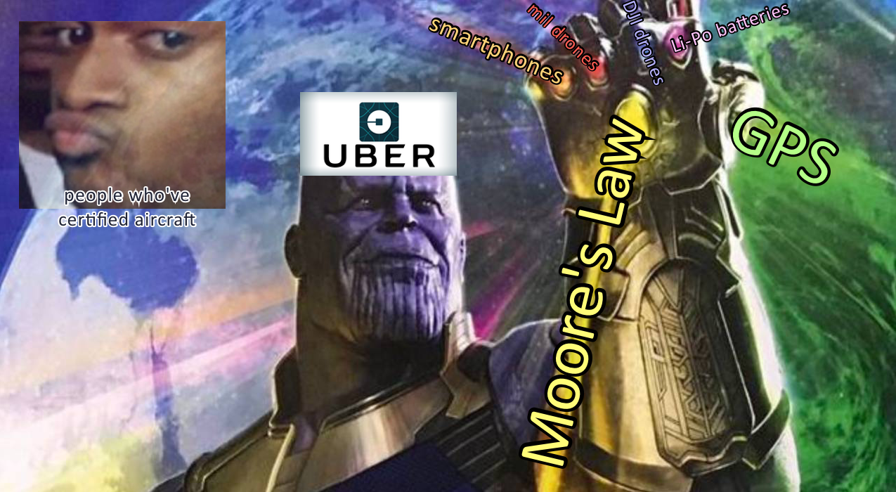 Uber Thanos raises the Electric Infinity Gauntlet, but aircraft certification is not a snap