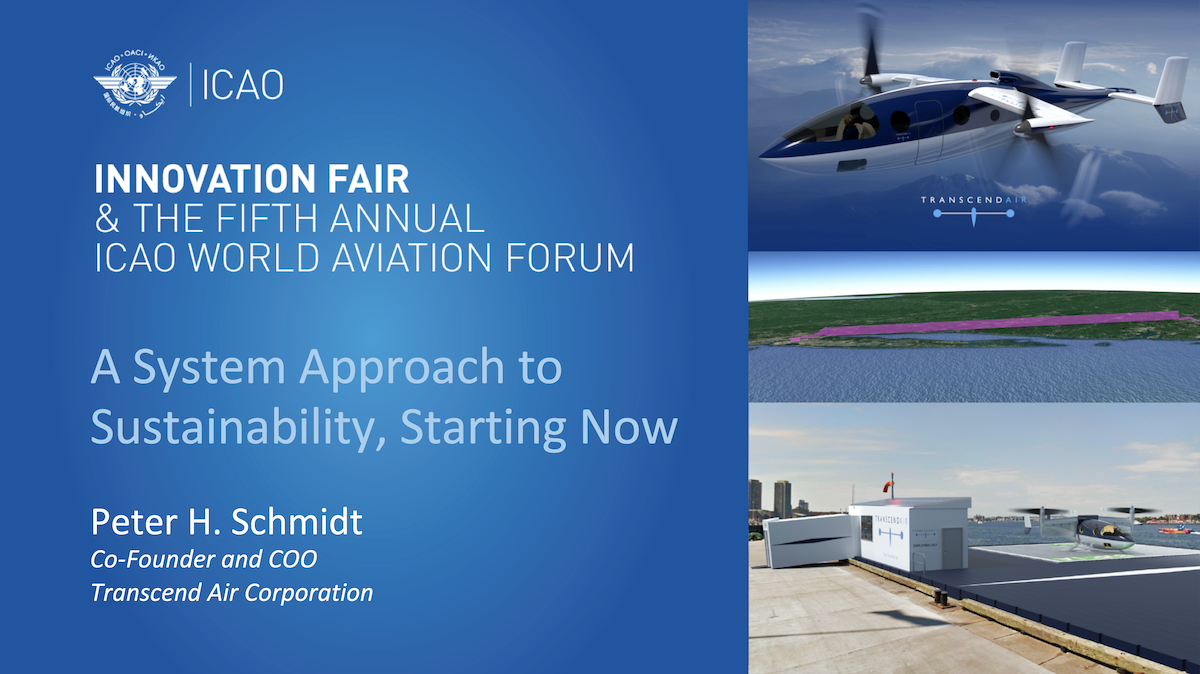 TRANSCEND AIR TO BE FEATURED PANELIST AND EXHIBITOR AT THE ICAO INNOVATION FAIR